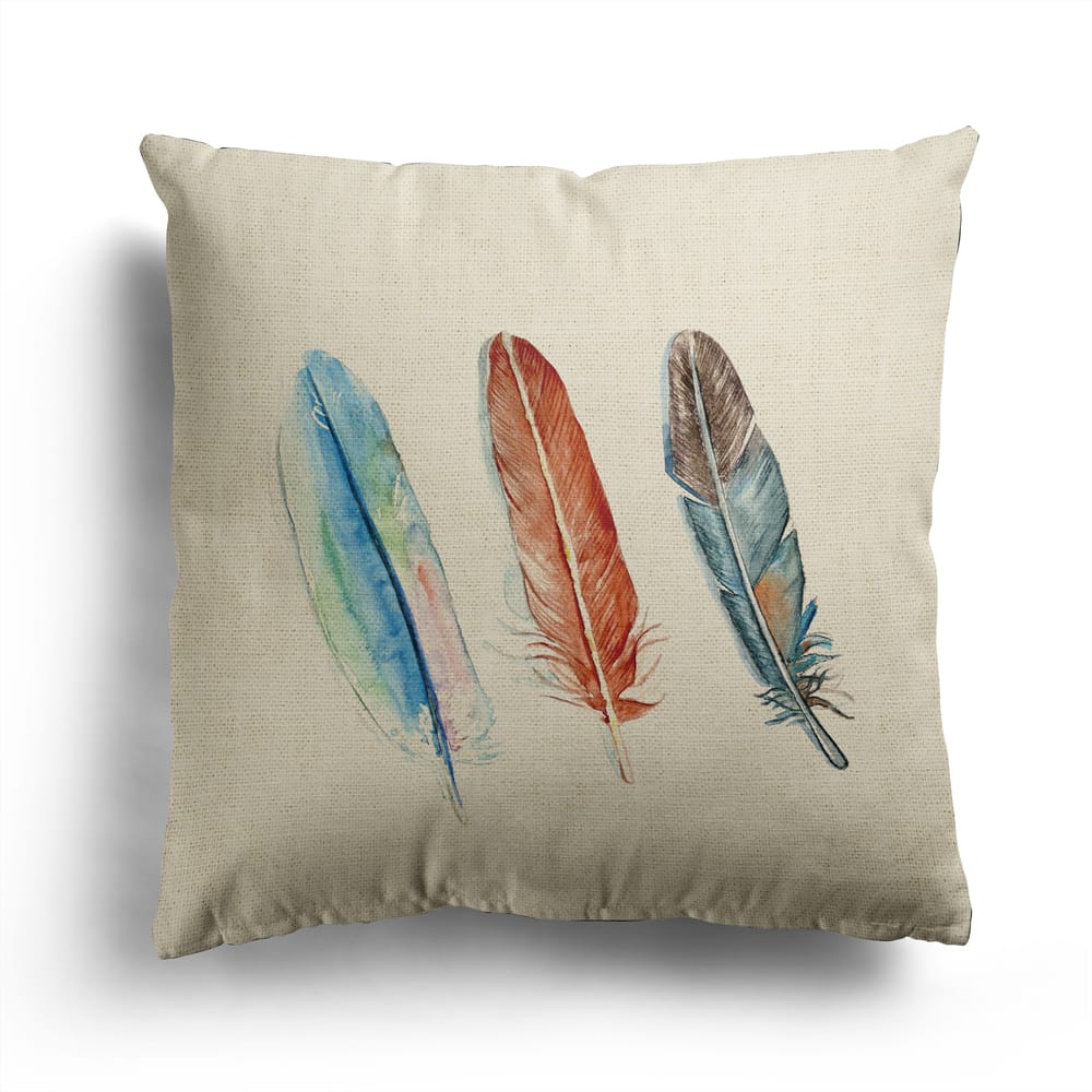 Water Resistant Printed Cushion - Feathers