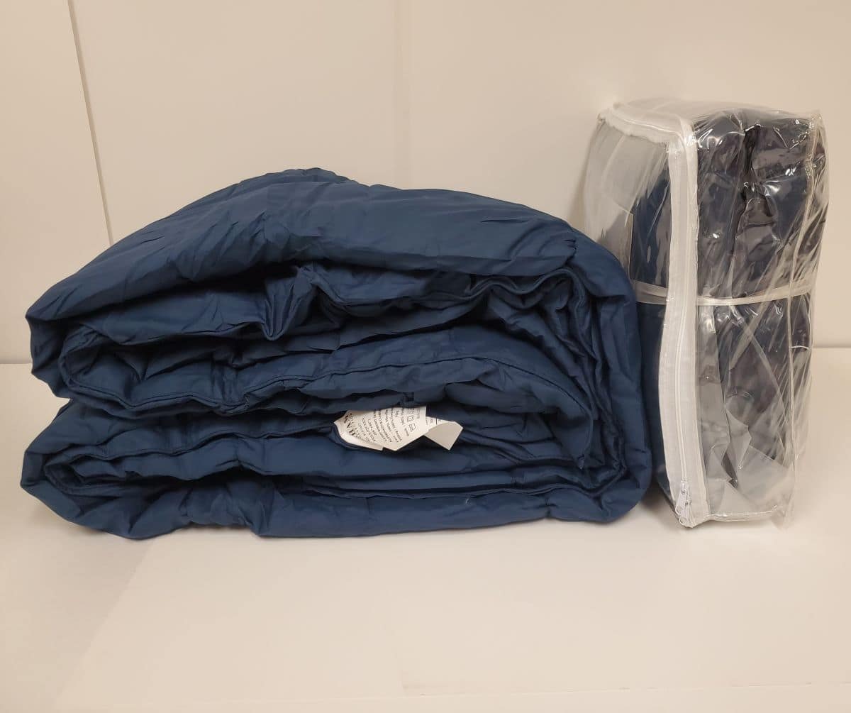 BECKHAM Hotel Collection Comforter/Duvet Navy - Full/Queen - Image 2