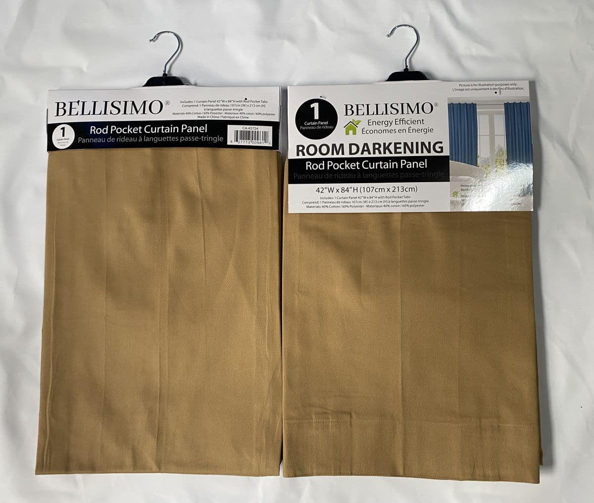 Room Darkening Drapes 42"x84" (1pk) - Poly/Cotton (Rod Pocket Tabs)