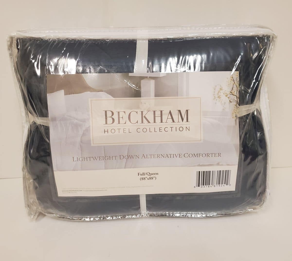 BECKHAM Hotel Collection Comforter/Duvet Navy - Full/Queen