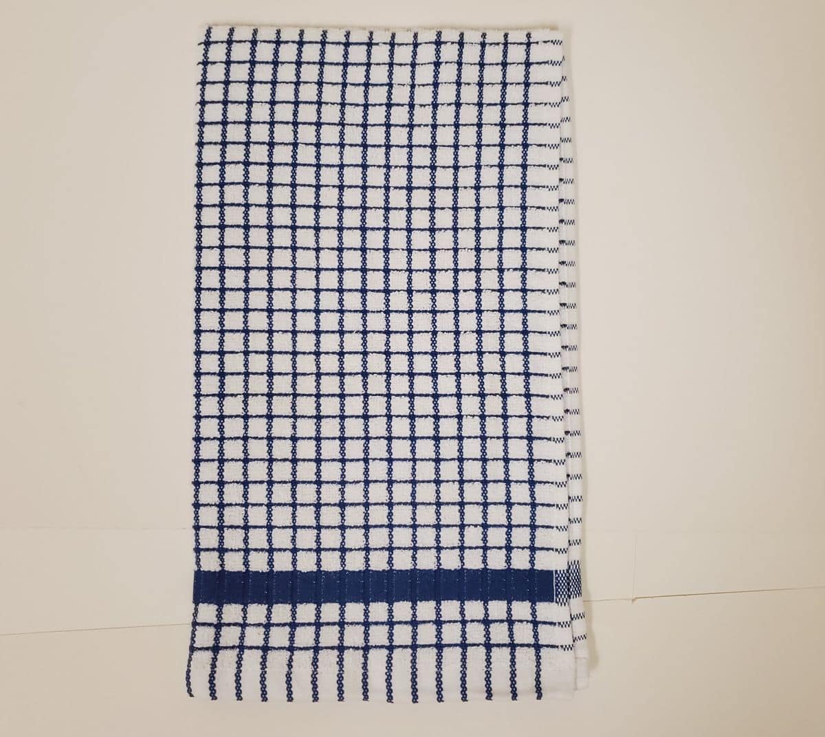 Terry Kitchen Towel 100% Cotton 16"x28" – (Beige, Navy) ($1.10 x piece) - Image 2