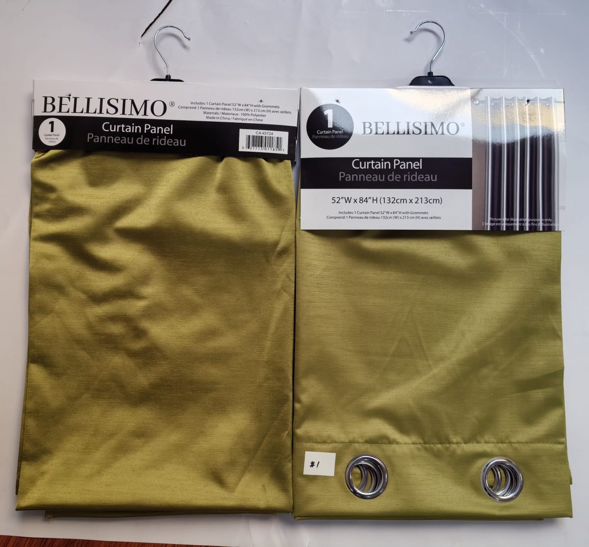 Satin Drapes 52"x84" (Design#1)