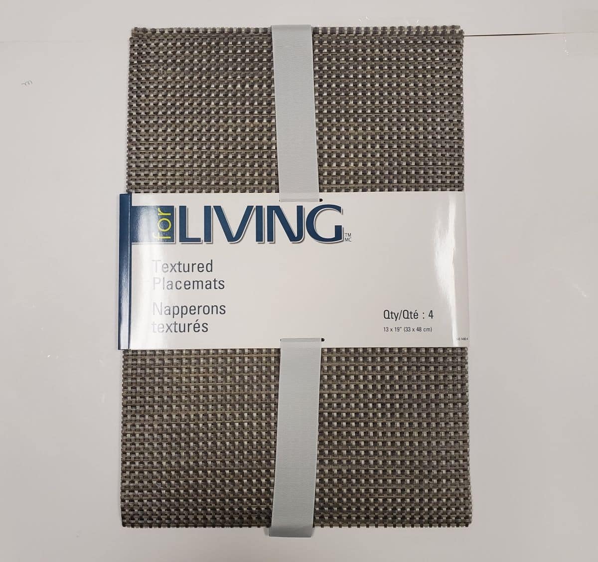 For Living - Textured Placemats 13"x19" (Basketweave) (pk4)