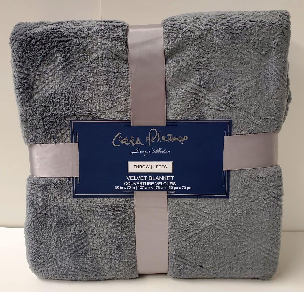 Casa Platino - Velvet Blanket (50"x70") - Grey