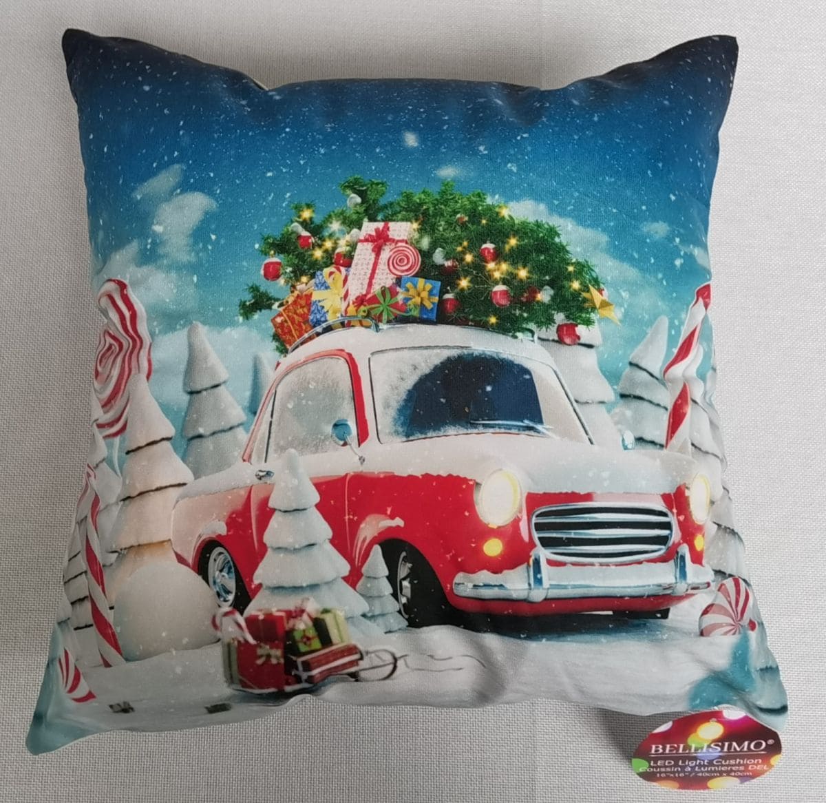BELLISIMO - LED Christmas Cushions (16"x16") - Image 6
