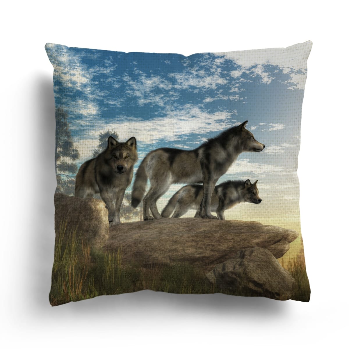 WR Cushion - THE CABIN COLLECTION - Wolves