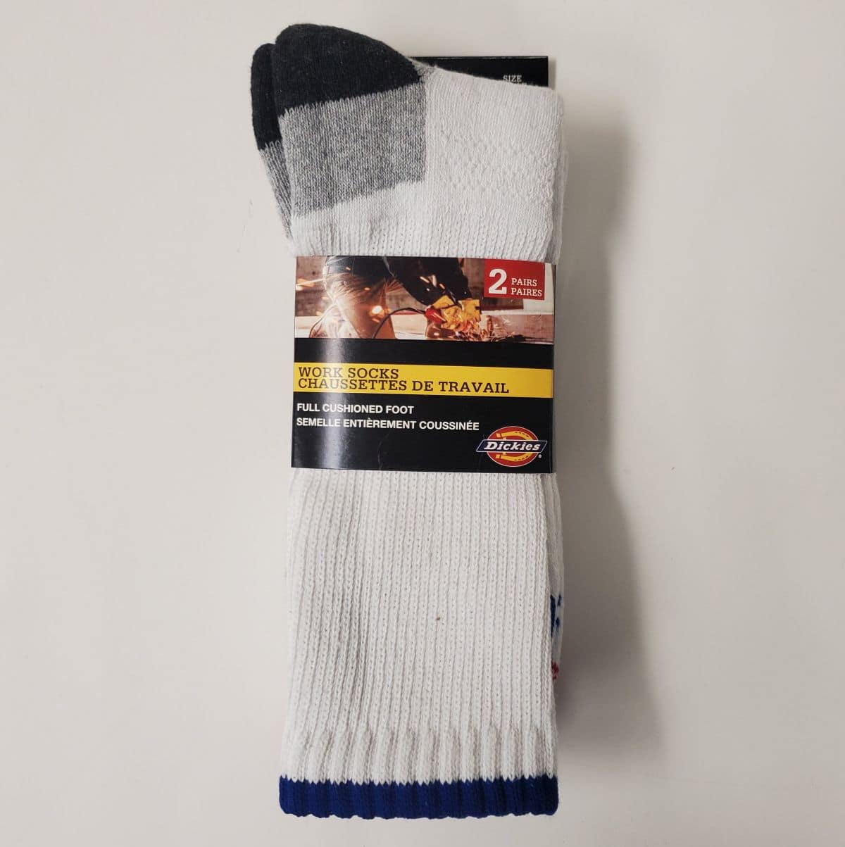 Dickies Work Socks 2pk / White (Style#1004)