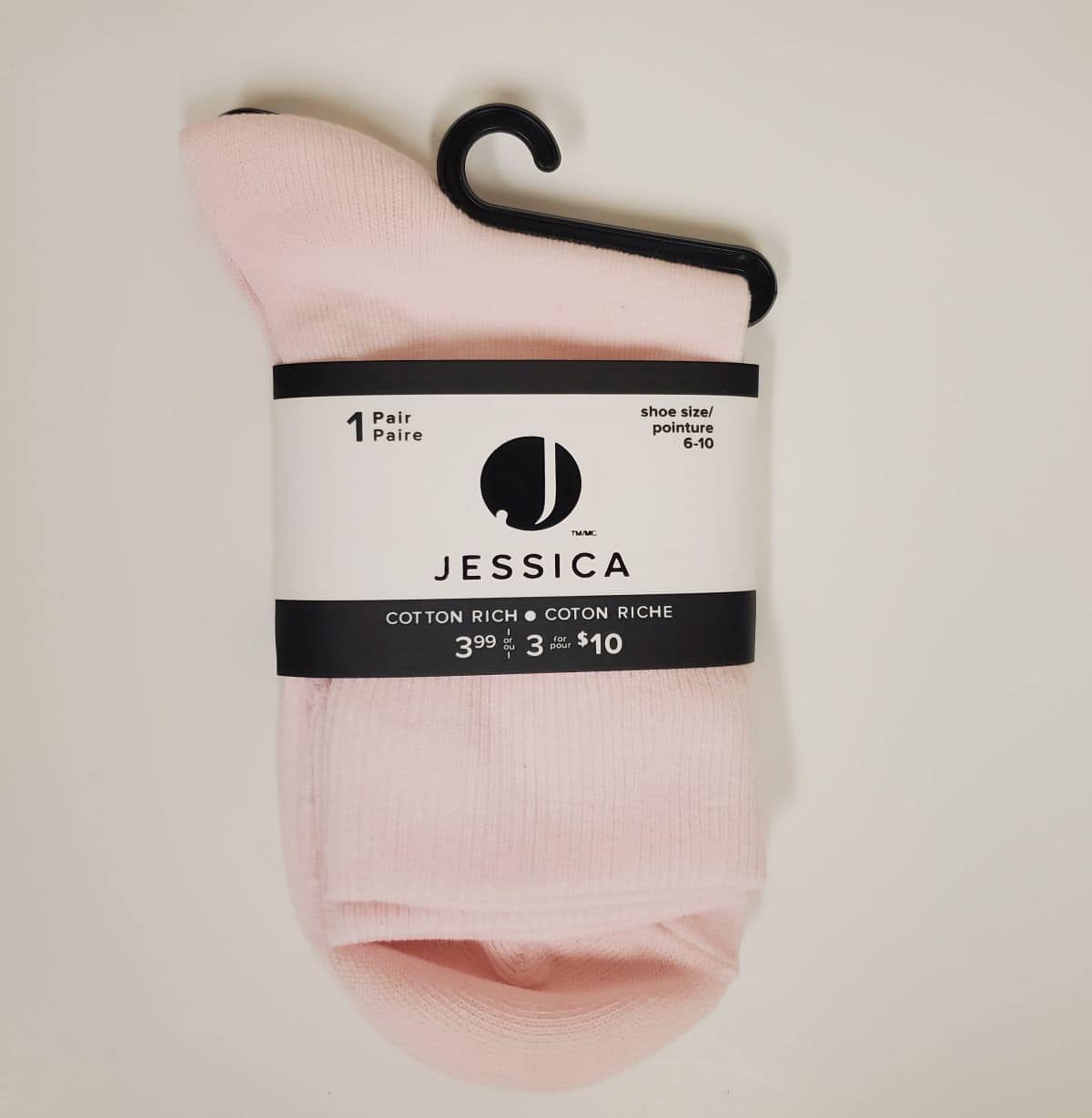 Jessica Women Socks Pink 6-10 (pp. $3.99 or 3x$10)