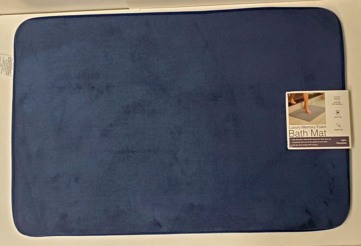Luxury Memory Foam Bath Mat (26"x44") - Navy