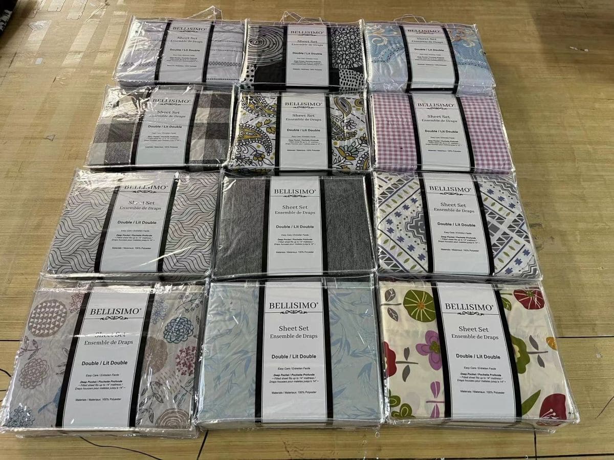 Bellisimo - 3PC Sheet Set (for 14" mattresses) - Printed (Twin) / PVC Handle Bag