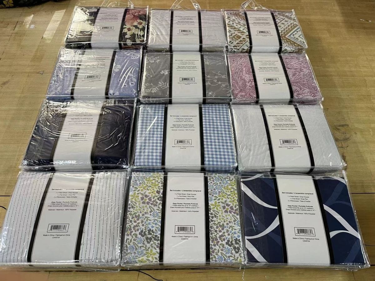 Bellisimo - 3PC Sheet Set (for 14" mattresses) - Printed (Twin) / PVC Handle Bag - Image 4