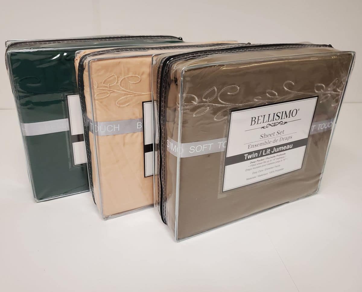 Bellisimo 4PC Sheet Set (Embroidered Pillowcases D#1) - Assorted Colors (Twin) - Image 2