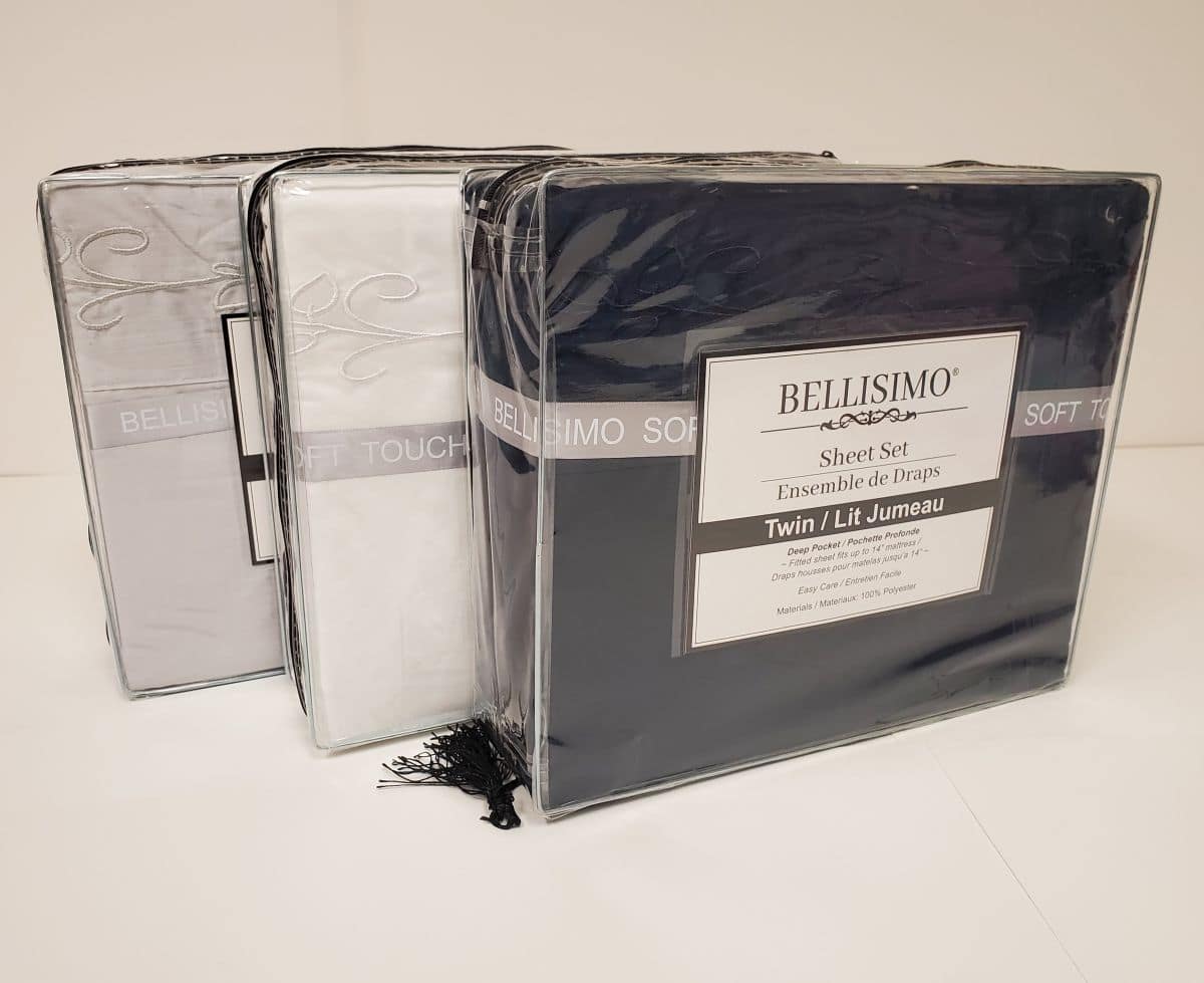 Bellisimo 4PC Sheet Set (Embroidered Pillowcases D#1) - Assorted Colors (Twin) - Image 3