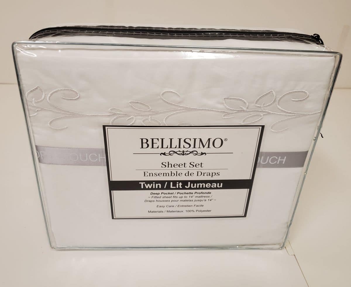 Bellisimo 4PC Sheet Set (Embroidered Pillowcases D#1) - Assorted Colors (Twin) - Image 4
