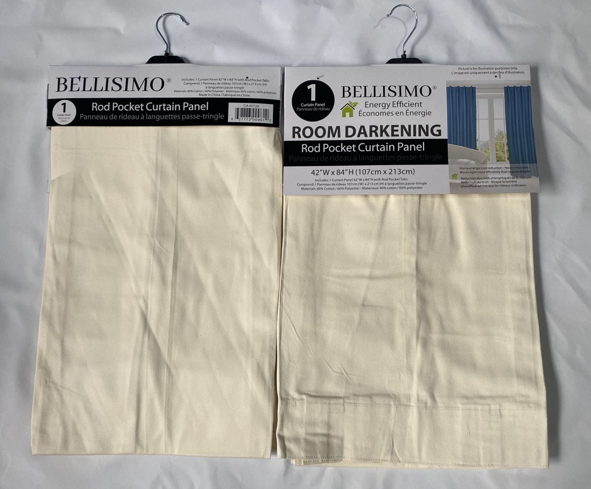 Room Darkening Drapes 42″x84″ (1pk) – Poly/Cotton (Rod Pocket Tabs)