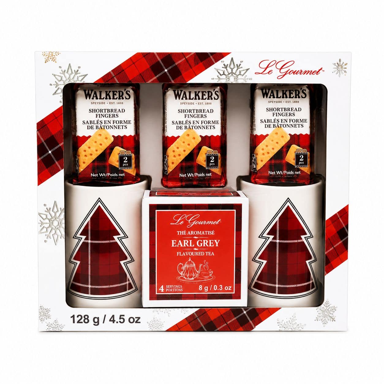 Laura Secord & Walkers holiday tea, chocolates & walkers cookies set