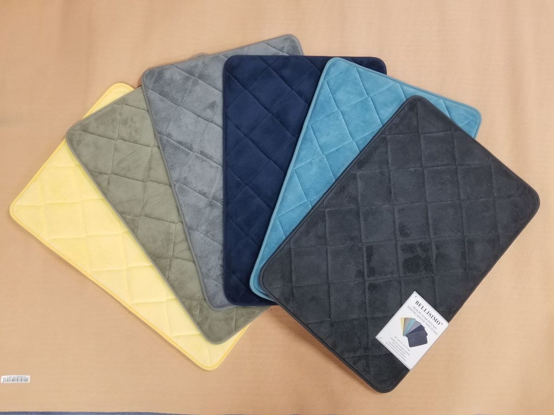BELLISIMO - Foam Bath Mats (20"x30")