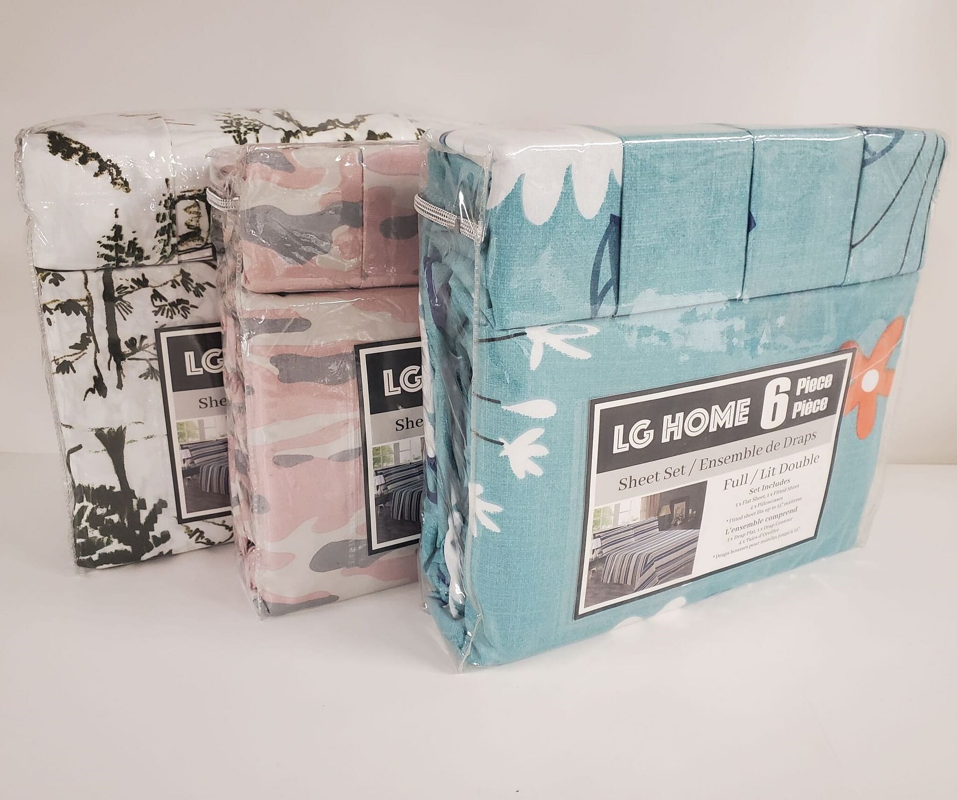 LGHOME - 6PC Sheet Set / Printed (Full)