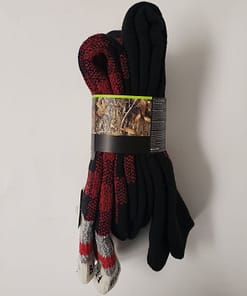 REALTREE Wool Blend Men's Socks 2pk (Red / Black) - Image 2