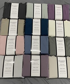 Bellisimo - 4PC Sheet Set (for 14" mattresses) - Solid (King) - Image 2