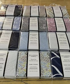 Bellisimo - 3PC Sheet Set (for 14" mattresses) - Printed (Twin) / PVC Handle Bag - Image 2