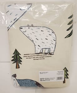 Flannel Fitted Sheet - Queen (Winter Animals) - Image 2