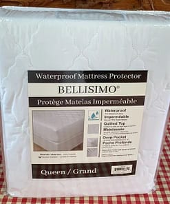 BELLISIMO Waterproof Mattress Pad / Protector with Jersey Sides (Queen)