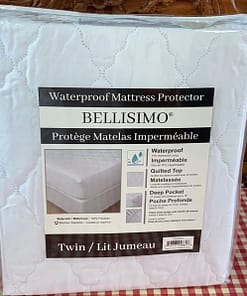 BELLISIMO Waterproof Mattress Pad / Protector with Jersey Sides (Twin)