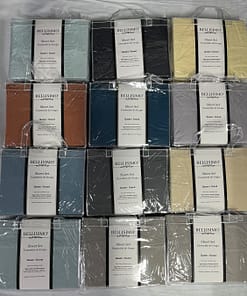 Bellisimo - 4PC Sheet Set (for 14" mattresses) - Solid (Queen) / PVC Handle Bag - Image 4
