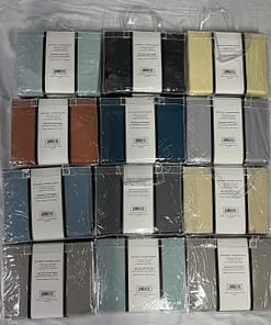 Bellisimo - 4PC Sheet Set (for 14" mattresses) - Solid (Queen) / PVC Handle Bag - Image 3