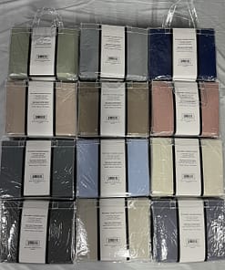 Bellisimo - 4PC Sheet Set (for 14" mattresses) - Solid (Queen) / PVC Handle Bag - Image 6