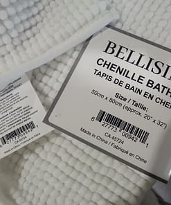 Chenille Bath Mat with SEBS Backing (16"x24") - Image 6
