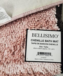 Chenille Bath Mat with TPR Backing (16"x24") * Heavy - Image 7