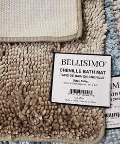 Chenille Bath Mat with TPR Backing (16"x24") * Heavy - Image 5