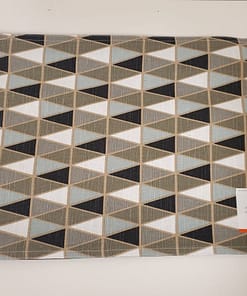 Canvas Reversible Placemat - Triangles (100% Cotton)