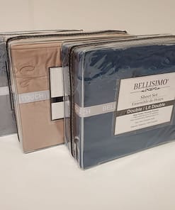 Bellisimo 4PC Sheet Set (Embroidered Pillowcases D#1) - Assorted Colors (Full/Double) - Image 2