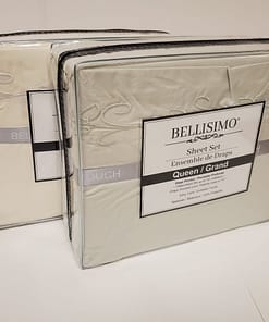Bellisimo 4PC Sheet Set (Embroidered Pillowcases D#1) - Assorted Colors (Queen) - Image 5