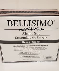 Bellisimo 4PC Sheet Set (Embroidered Pillowcases D#1) - Assorted Colors (Queen) - Image 7