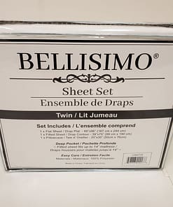 Bellisimo 4PC Sheet Set (Embroidered Pillowcases D#1) - Assorted Colors (Twin) - Image 5