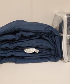 BECKHAM Hotel Collection Comforter/Duvet Navy - Full/Queen - Image 2