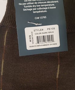 Perry Ellis Portfolio Mercerized Cotton Men Socks - Bark / pp.$10 - Image 2