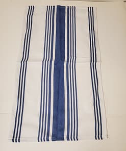Kitchen Towel 100% Cotton 16"x28" – White with Asst (Beige, Navy) Stripe ($1.10 x piece) - Image 2