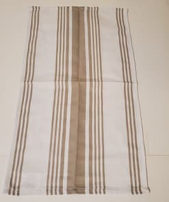 Kitchen Towel 100% Cotton 16"x28" – White with Asst (Beige, Navy) Stripe ($1.10 x piece) - Image 3
