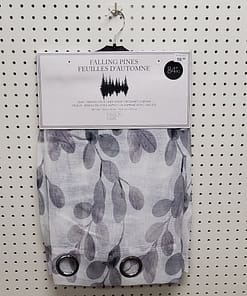 Leaf - Printed Faux Linen Sheer Drapes (2 Patterns) - 38"x84" pp. $10 - Image 2