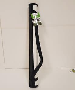 Outdoor Personal Size Mat (2' 6" x 5' 11") - Black / White Stripe