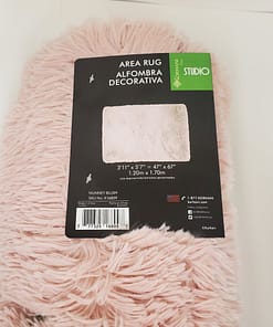 Shag Area Rug - Pink (Approx 4' x 6') - Image 2