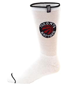 NBA (Toronto Raptors) Men's Crew Socks - 6pk / White - Image 2