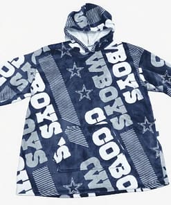 NFL Flannel / Sherpa Adult Hoodie (Dallas Cowboys)