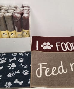 Pet Mat 16″x24″ – Assorted (with rubber back) - 24pc / $3.25ea