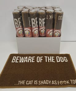 Pet Mat 16"x24" - Beware (with rubber back)